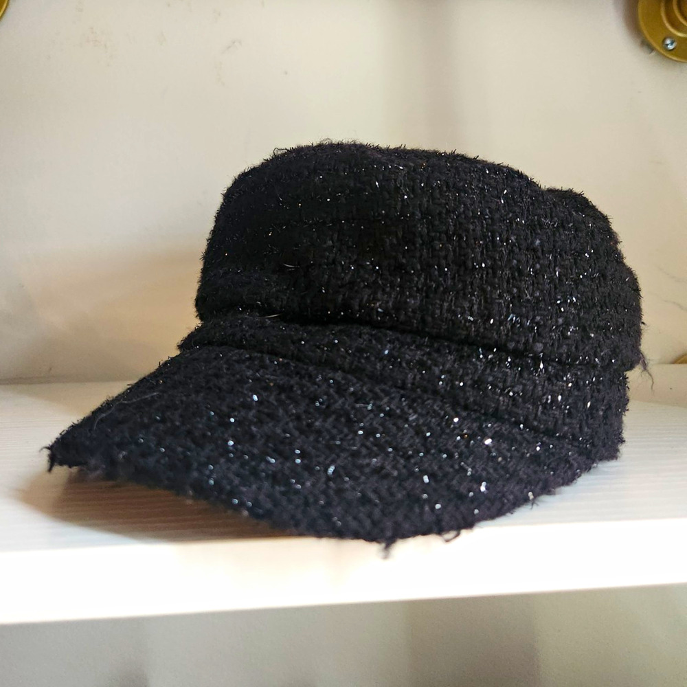 Made of Me Women's Black Army Cap, One Size, Y2k Messenger